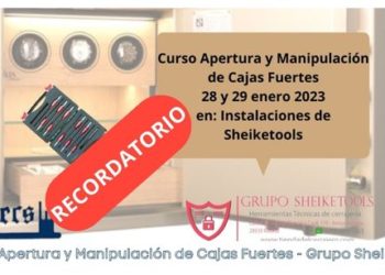 Curso apertura y manipulación de cajas fuertes – Grupo Sheiketools, enero del 2023