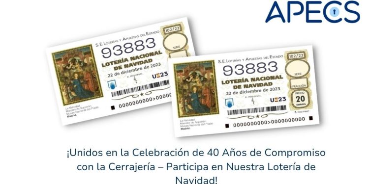 loteria navidad Apecs 50 años de compromiso